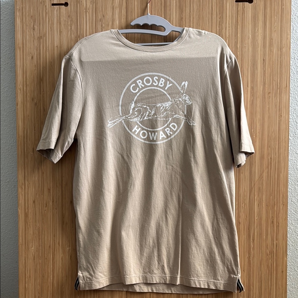 Crosby Howard Beige Graphic T-Shirt